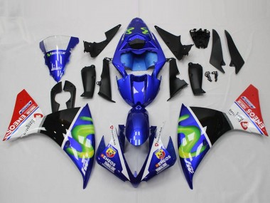 Comprar Carenados Moto Yamaha YZF R1 2012-2014 - Azul Blanco Rojo Negro Brillante Verde ENEOS Yamalube