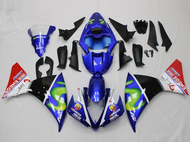 Comprar Carenados Moto Yamaha YZF R1 2012-2014 - Azul Blanco Rojo Negro Brillante Verde ENEOS Yamalube
