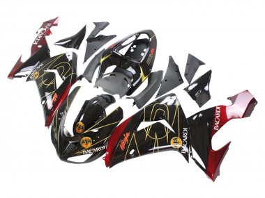 Comprar Carenados Moto Kawasaki ZX10R 2006-2007 - Negro Rojo Oro BACARDI