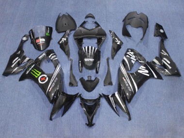 Comprar Carenados Moto Kawasaki ZX10R 2006-2007 - Negro Mate Blanco Verde Monstruo