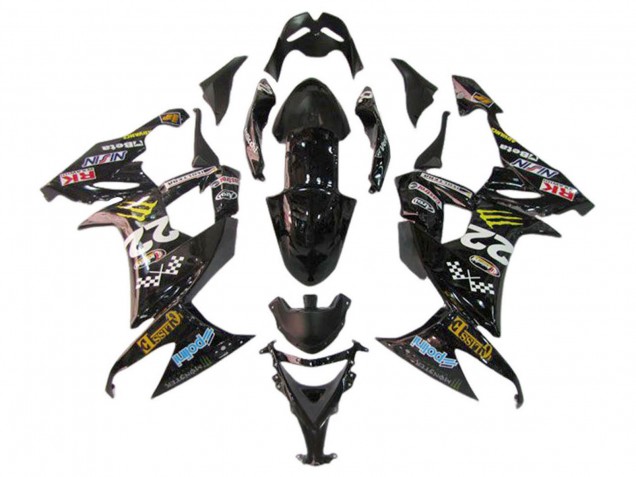 Comprar Carenados Moto Kawasaki ZX10R 2006-2007 - Negro Brillante Rojo Azul Amarillo Monstruo