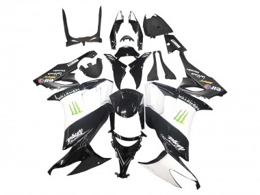 Comprar Carenados Moto Kawasaki ZX10R 2008-2010 - Negro Brillante Blanco Verde Monstruo Elf