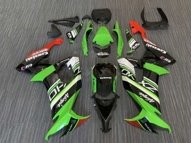 Comprar Carenados Moto Kawasaki ZX10R 2008-2010 - Verde Blanco Rojo Negro Elf Monstruo Energy