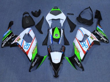 Comprar Carenados Moto Kawasaki ZX10R 2008-2010 - Blanco Fluorescent Verde Rojo Negro