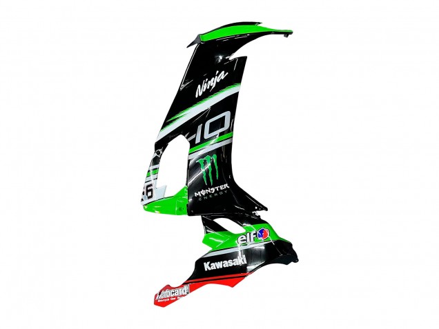 Comprar Carenados Moto Kawasaki ZX10R 2008-2010 - Verde Blanco Rojo Negro Monstruo Elf 66