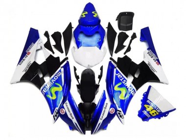 Comprar Carenados Moto Yamaha YZF R6 2006-2007 - Azul Blanco Negro Verde MoviStar ENEOS Yamalube 46