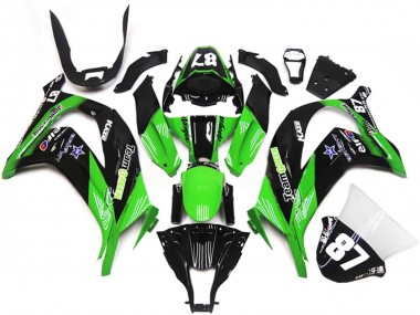 Comprar Carenados Moto Kawasaki ZX10R 2011-2015 - Verde Negro Brillante Azul Star Team Verde 87