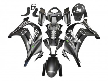 Comprar Carenados Moto Kawasaki ZX10R 2011-2015 - Negro Mate Verde Elf