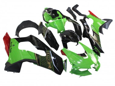 Comprar Carenado Moto Kawasaki ZX10R 2021-2025 - Verde Negro Rojo Honeycomb