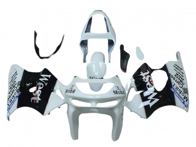 Comprar Carenados Moto Kawasaki ZX6R 1998-1999 - Blanco Negro West Mobil