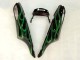 Comprar Carenado Moto Kawasaki ZX14R ZZR1400 2006-2011 - Negro Brillante Verde Llama