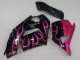 Comprar Carenados Moto Kawasaki ZX14R ZZR1400 2006-2011 - Negro Brillante Rojo Rosa Llama