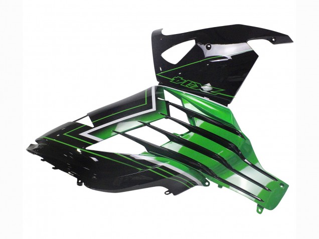 Comprar Carenados Moto Kawasaki ZX14R ZZR1400 2012-2024 - Verde Negro Brillante Raya