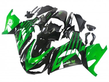 Comprar Kits Carenado Moto Kawasaki ZX14R ZZR1400 2012-2024 - Verde Negro Brillante