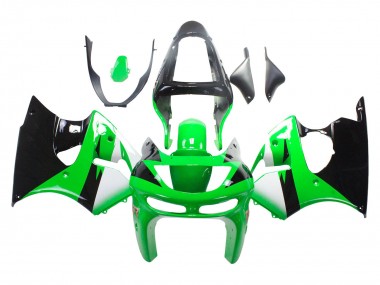 Comprar Carenados Moto Kawasaki ZX6R 1998-1999 - Verde Blanco Negro Brillante