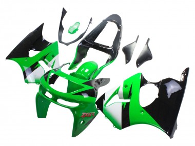 Comprar Carenados Moto Kawasaki ZX6R 1998-1999 - Verde Blanco Negro Brillante