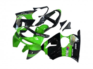 Comprar Carenados Moto Kawasaki ZX6R 1998-1999 - Verde Negro Brillante Elf Bridgestone