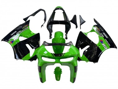Comprar Carenados Moto Kawasaki ZX6R 1998-1999 - Verde Negro Brillante Elf Bridgestone