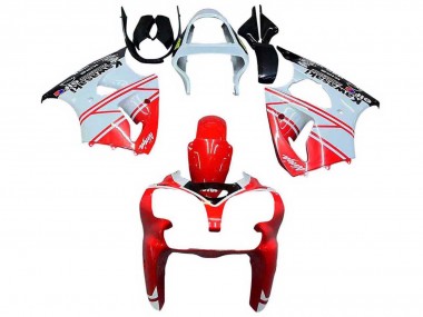 Comprar Carenados Moto Kawasaki ZX6R 2000-2002 - Blanco Rojo Negro