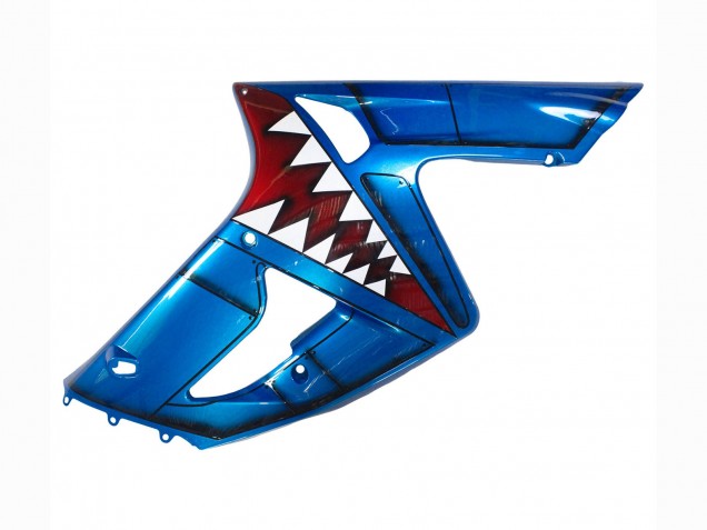 Comprar Carenados Moto Kawasaki ZX6R 2003-2004 - Azul Blanco Rojo Tiburón