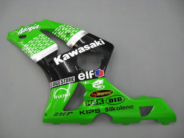 Comprar Carenados Moto Kawasaki ZX6R 2003-2004 - Verde Blanco Negro Elf Bridgestone