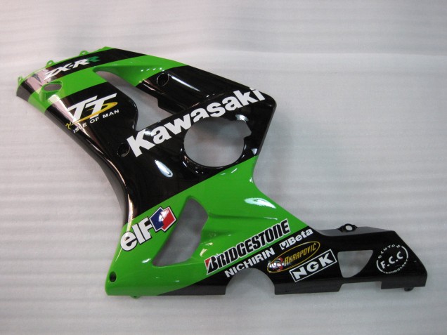 Comprar Carenados Moto Kawasaki ZX6R 2003-2004 - Verde Negro Elf Bridgestone