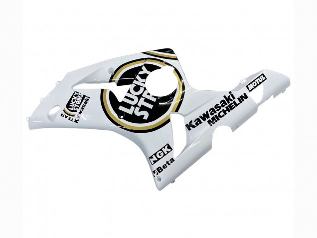 Comprar Carenados Moto Kawasaki ZX6R 2003-2004 - Blanco Negro Motul Lucky Strike