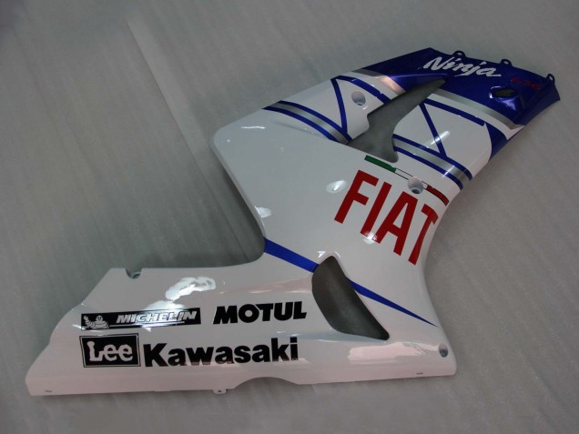 Comprar Carenados Moto Kawasaki ZX6R 2003-2004 - Blanco Azul Rojo Fiat