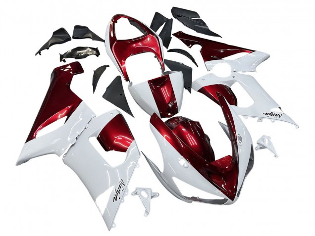 Comprar Carenados Moto Kawasaki ZX6R 2005-2006 - Blanco Rojo