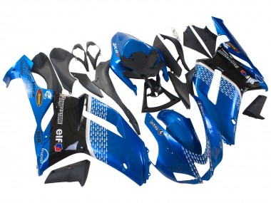 Comprar Carenados Moto Kawasaki ZX6R 2007-2008 - Negro Azul Elf