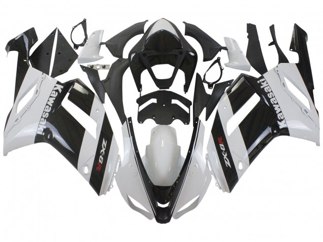 Comprar Carenado Moto Kawasaki ZX6R 2007-2008 - Blanco Negro