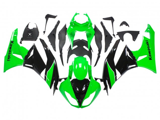 Comprar Carenados Moto Kawasaki ZX6R 2009-2012 - Verde Negro Brillante