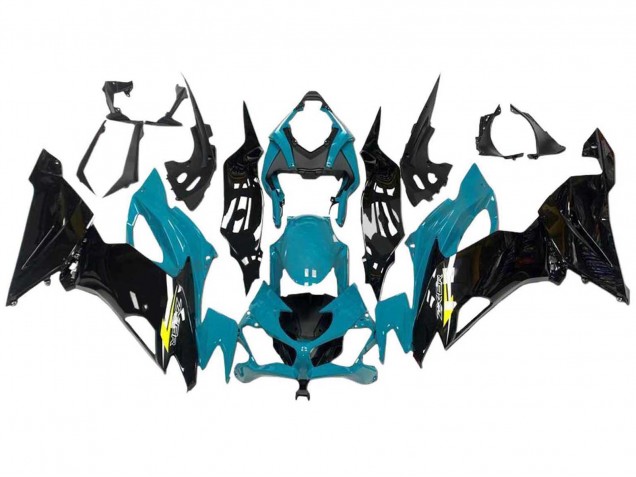Comprar Carenados Moto Kawasaki ZX6R 2009-2012 - Azul Claro Negro Brillante Amarillo