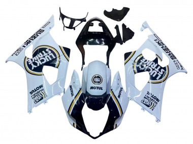 Comprar Carenados Moto Suzuki GSXR 1000 2003-2004 - Blanco Negro Oro Motul Lucky Strike
