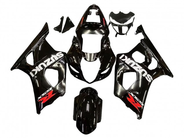 Comprar Carenados Moto Suzuki GSXR 1000 2003-2004 - Negro Brillante Blanco Rojo Calcomanías