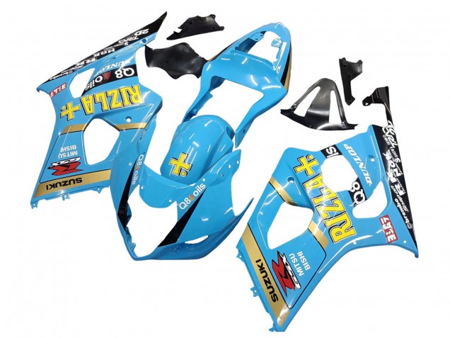 Comprar Carenados Moto Suzuki GSXR 1000 2003-2004 - Azul Claro Amarillo Negro Rizla Motul