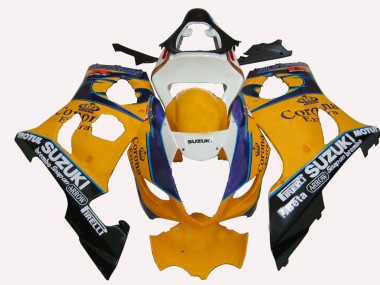 Comprar Carenados Moto Suzuki GSXR 1000 2003-2004 - Amarillo Blanco Azul Negro Corona