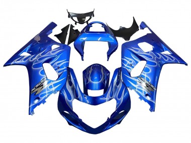 Comprar Carenados Moto Suzuki GSXR 600 / GSXR 750 2001-2003 - Azul Blanco Llama