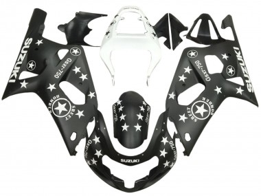 Comprar Carenados Moto Suzuki GSXR 600 / GSXR 750 2001-2003 - Negro Brillante Blanco Estrella