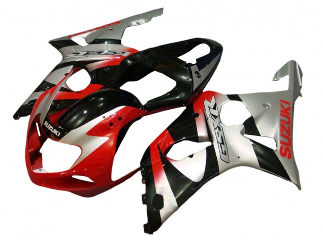 Comprar Kits Carenado Moto Suzuki GSXR 600 / GSXR 750 2001-2003 - Plata Rojo Negro Brillante