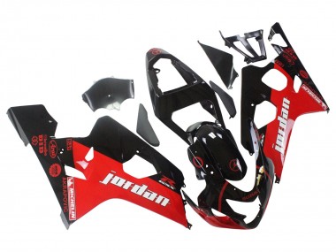 Comprar Carenados Moto Suzuki GSXR 600 / GSXR 750 2004-2005 - Negro Brillante Rojo Jordan Michelin