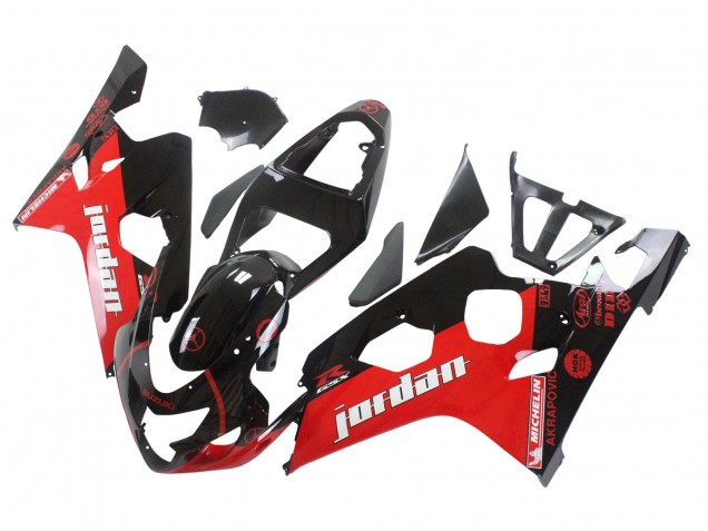 Comprar Carenados Moto Suzuki GSXR 600 / GSXR 750 2004-2005 - Negro Brillante Rojo Jordan Michelin