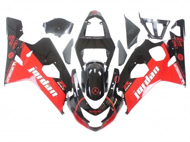 Comprar Carenados Moto Suzuki GSXR 600 / GSXR 750 2004-2005 - Negro Brillante Rojo Jordan Michelin