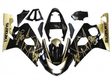 Comprar Carenados Moto Suzuki GSXR 600 / GSXR 750 2004-2005 - Negro Brillante Oro Corona