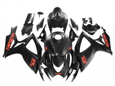Comprar Carenados Moto Suzuki GSXR 600 / GSXR 750 2004-2005 - Negro Mate Rojo Calcomanía