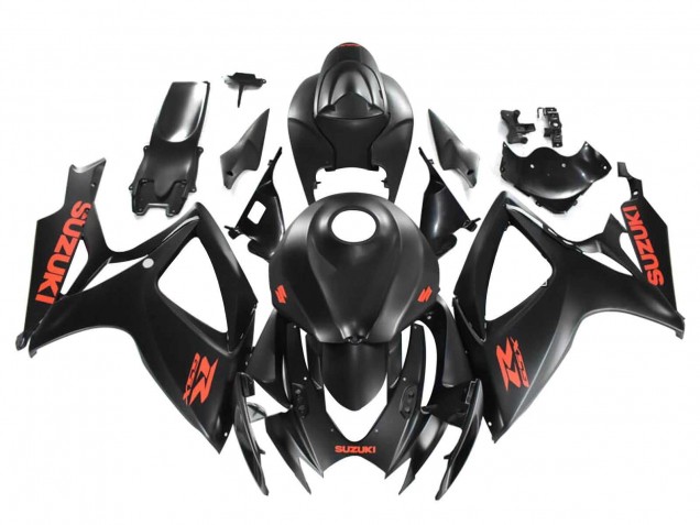 Comprar Carenados Moto Suzuki GSXR 600 / GSXR 750 2004-2005 - Negro Mate Rojo Calcomanía