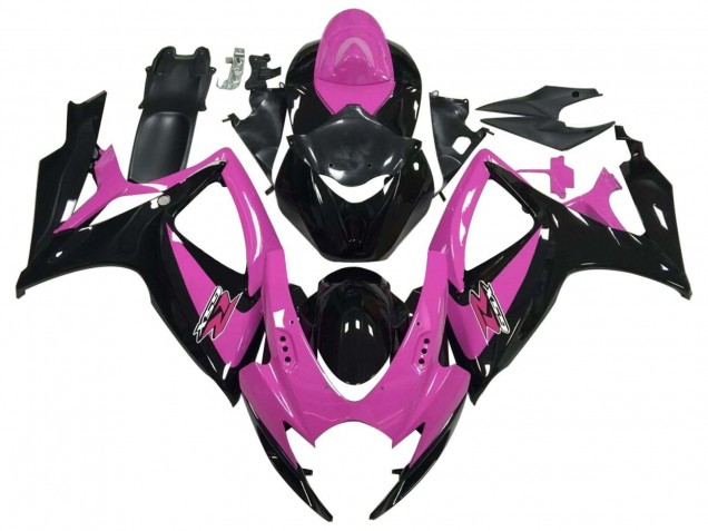 Comprar Carenado Moto Suzuki GSXR 600 / GSXR 750 2006-2007 - Rosa Negro Brillante