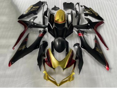 Comprar Carenados Moto Suzuki GSXR 600 / GSXR 750 2006-2007 - Oro Negro Mate Rojo