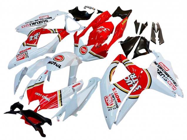 Comprar Carenados Moto Suzuki GSXR 600 / GSXR 750 2008-2010 - Blanco Rojo Motul Lucky Strike