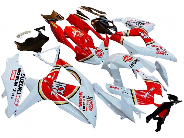 Comprar Carenados Moto Suzuki GSXR 600 / GSXR 750 2008-2010 - Blanco Rojo Motul Lucky Strike